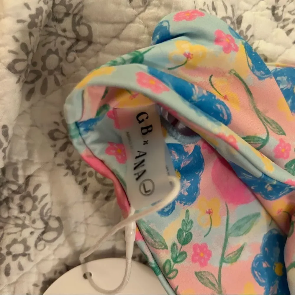 Girls GB X Ana Swim Top Floral Size L